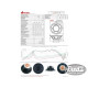 12 GUITAR SPEAKER, SEAMED CONE, CERAMIC MAGNET 8 OHMS 100W