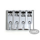 4-STRING 3-D BASS BRIDGE CHROME 19mm