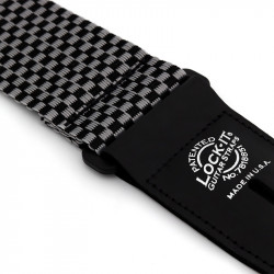 LOCK IT STRAP NYLON SILVER CHECKER