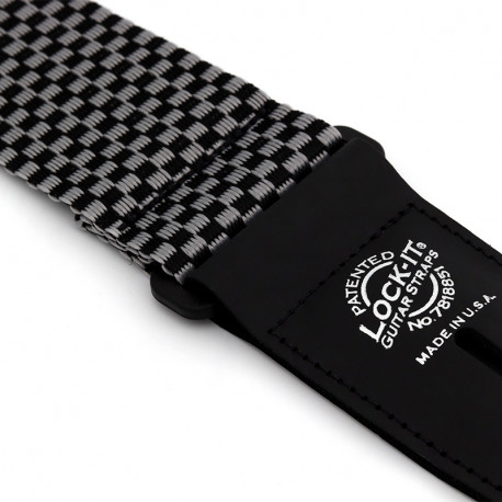 LOCK IT STRAP NYLON SILVER CHECKER