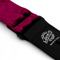 LOCK IT STRAP CRUSHED VELVET RED
