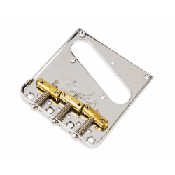 FENDER® 3-SADDLE TOP LOAD / STRING THROUGH TELE® BRIDGE