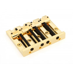 LEO QUAN® BADASS II™ BASS BRIDGE 4 STRING 19mm STRING SPACING GOLD