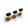 CLASSIC 1800 BOUTON EBONY SOLID BRASS 1:14
