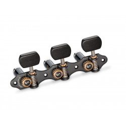 SCHALLER GRAND TUNE CLASSIC SATIN BLACK / EBONY BUTTON / BLACK BEARINGS SHAFTS