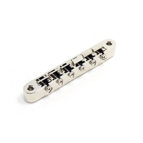 FABER BRIDGE ABRH, FOR GIBSON® ABR-1, NICKEL, BRASS SADDLES NICKEL