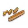 LP GOTOH BRIDGE 6.5mm HOLES+ STUDS GOLD