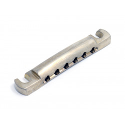 FABER TAILPIECE BRIDGE 59 VINTAGE ALU, NICKEL AGED