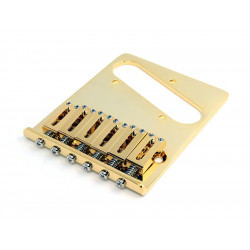 TELE GOTOH BRIDGE 10.8mm BRASS SADDLES GOLD