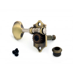 DER JUNG® MÉCANIQUES STYLE WAVERLY® POUR GUITARE ACOUSTIQUE ANTIQUE BRASS