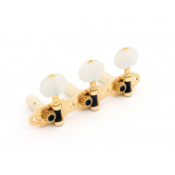 DER JUNG® MACHINE HEADS HAUSER FOR CLASSICAL GUITAR PEARL BUTTONS GOLD