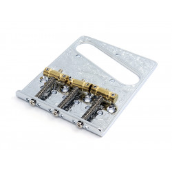 GOTOH IN-TUNE ENGRAVED TELE BRIDGE CHROME