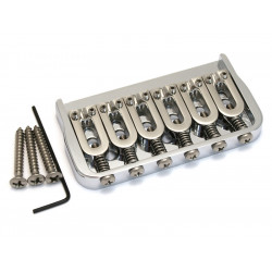 HIPSHOT CHEVALET FIXE 6 CORDES (TROUGH) CHROME