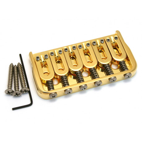 HIPSHOT CHEVALET FIXE 6 CORDES (TROUGH) GOLD