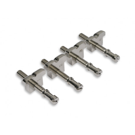 BASS SADDLES GIBSON 3-POINTS+ SCREWS CHROME (SET OF 4)