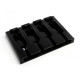 4-STRING 3-D BASS BRIDGE BLACK 19mm