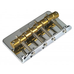 WILKINSON BASS BRIDGE 4-STR BRASS SADDLES NICKEL