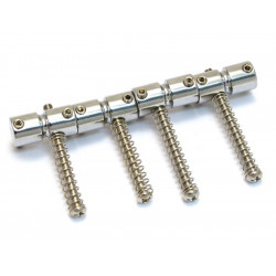 BASS BARREL SADDLE W/SPRING et SCREW 2-1/4 NICKEL (4)