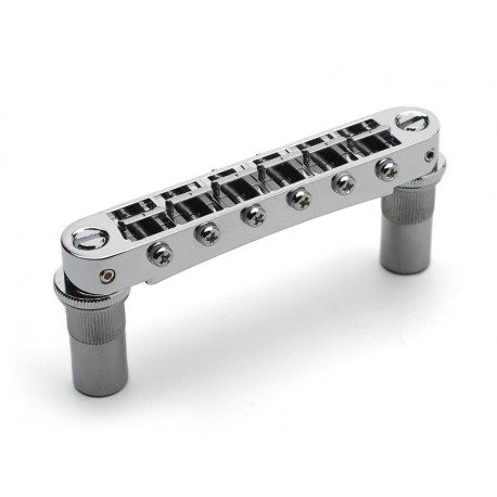 TONEPROS ALUMINIUM LP BRIDGE METRIC (LARGE INSERTS) CHROME