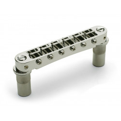 TONEPROS ALUMINIUM LP BRIDGE METRIC (LARGE INSERTS) NICKEL