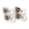 Pure Vintage Bass Tuning Machines, Nickel-Plated Steel, (4)