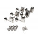 Pure Vintage Guitar Tuning Machines, Nickel/Chrome, (6)