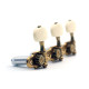 GOTOH® 35AR510S MACHINE HEADS CLASSIC IVORY BUTTONS ROLLER POSTS (1:16) X-GOLD
