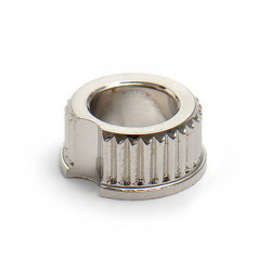 GOLDO CENTER-BUSHINGS FOR VINTAGE TUNERS NICKEL DIA 6.4/10.1 LONG 5 (6 PCS)