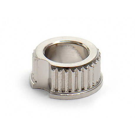 GOLDO CENTER-BUSHINGS FOR VINTAGE TUNERS NICKEL DIA 6.4/10.1 LONG 5 (6 PCS)