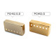 !! DISCONTINUED !! COVER FOR HUMBUCKER N/I SILVER 52mm STRING SPACING LIGHT GOLD