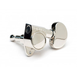 TONEPROS® MACHINE HEADS 3+3 GROVER® STYLE BUTTON 1:20 NICKEL