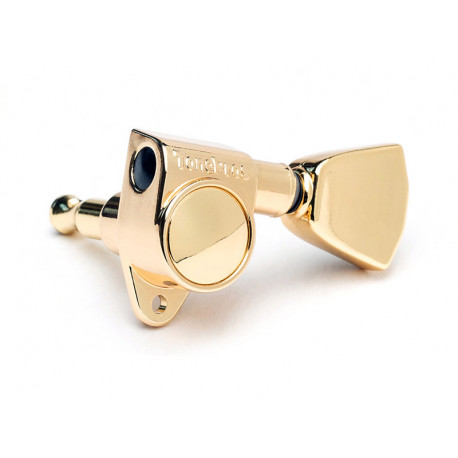 TONEPROS® MACHINE HEADS 3+3 KEYSTONE BUTTON 1:20 GOLD