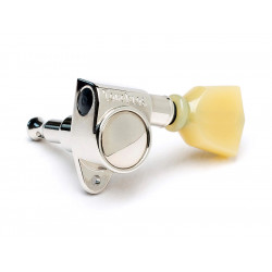 TONEPROS® MACHINE HEADS 3+3 KEYSTONE BUTTON 1:20 NICKEL