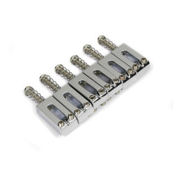STRAT STYLE SADDLES 10.5mm RECTANGULAR CHROME (6PCS)