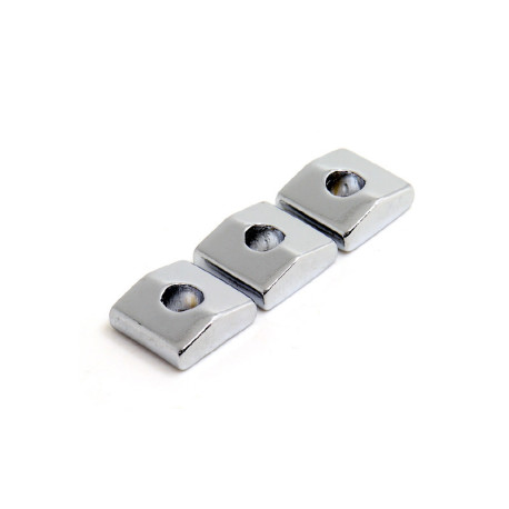 LOCKNUT CLAMPING BLOCKS CHROME (3pcs)