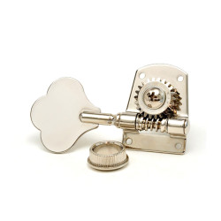 KLUSON® BASS VINTAGE MACHINE HEADS FENDER® STYLE REVERSIBLE 4x1 NICKEL