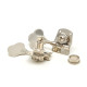 KLUSON® MÉCANIQUES VINTAGE STYLE FENDER® REVERSIBLES 4x1 RATIO 1:22 NICKEL