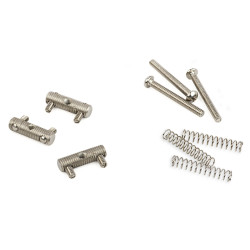 American Vintage Telecaster® Threaded Bridge Saddles, Nickel (3)