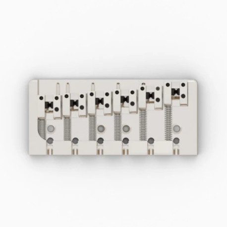 !! DISCONTINUED !! HIPSHOT® A STYLE BASS BRIDGE 6 STRINGS 17mm ALU NICKEL