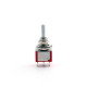 MINI SWITCH ON-ON-ON DPDT ROUND LEVER CHROME
