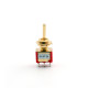MINI SWITCH ON-OFF-ON DPDT FLAT LEVER GOLD