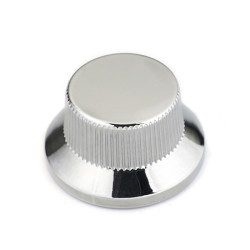 BOUTON TYPE STRAT METAL CHROME (SCREW) (2)
