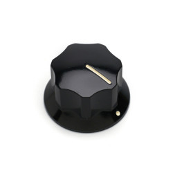 ALL PARTS® KNOB SET FOR MUSTANG® 6.35mm WITH SCREW BLACK (2pcs)