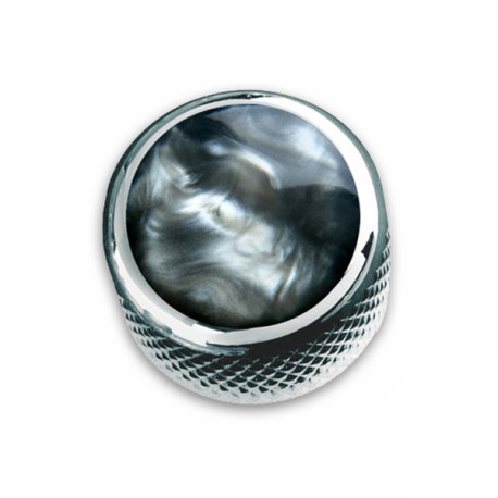 Q-PART DOME CHROME ACRYLIC BLACK PEARL