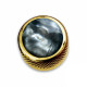 Q-PART DOME GOLD ACRYLIC BLACK PEARL