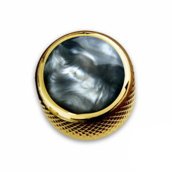 Q-PART DOME GOLD ACRYLIC BLACK PEARL
