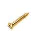 GOTOH® STRAP PIN SCREWS WS-04 3.5 x 25mm OVAL HEAD GOLD (20pcs)