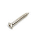 GOTOH® STRAP PIN SCREWS WS-04 3.5 x 25mm OVAL HEAD NICKEL (20pcs)