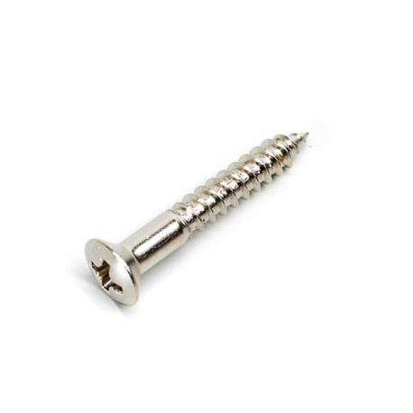 GOTOH® STRAP PIN SCREWS WS-04 3.5 x 25mm OVAL HEAD NICKEL (20pcs)