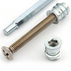 NECTITE® BOLT-ON NECK SCREWS AND INSERTS 45mm M5 S.STEEL (4 PCS)